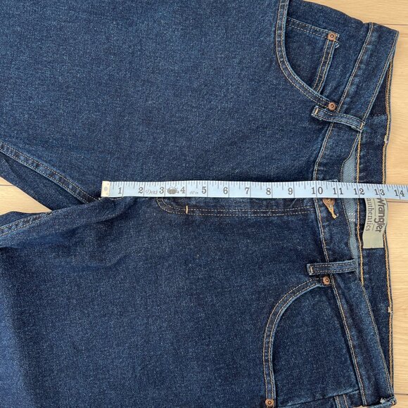 Wrangler Authentics Men's Classic 5-Pocket Regular Fit Dark Wash Jeans 36x29 - Picture 12 of 14